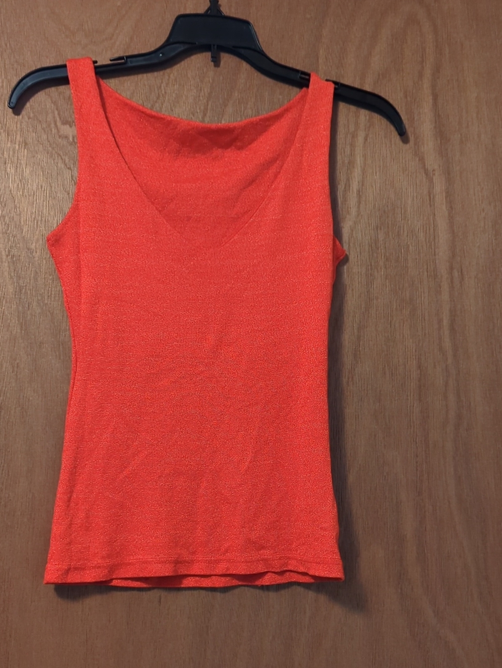 Michael Stars Bright Orange V-Neck Tank